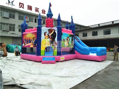 Princess Bouncy Slides For Sale With Whole Logo Printing BY-IC-031